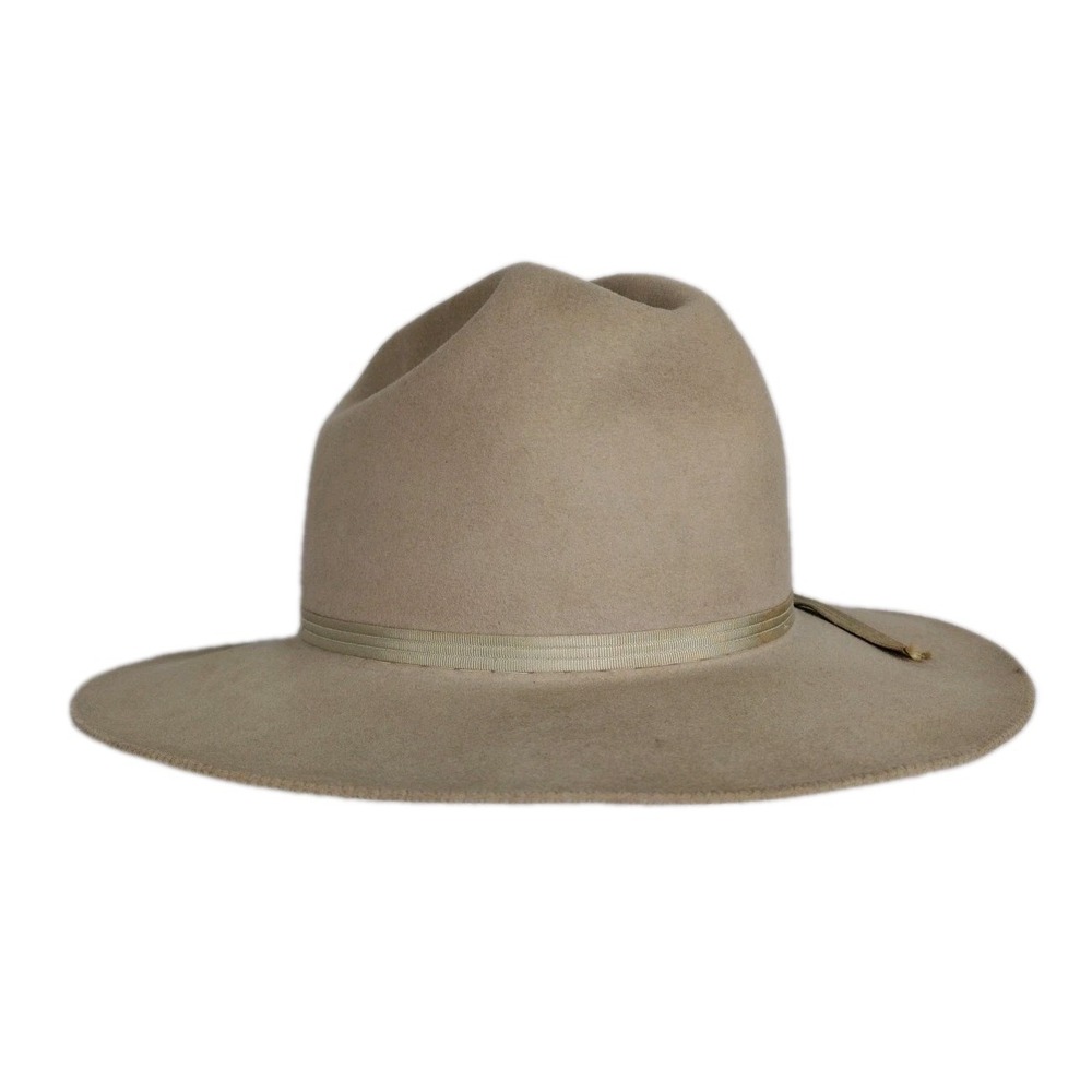 Vintage John B. Stetson 3X XXX Beaver Felt Wyoming Cowboy western Tan Hat SZ 7